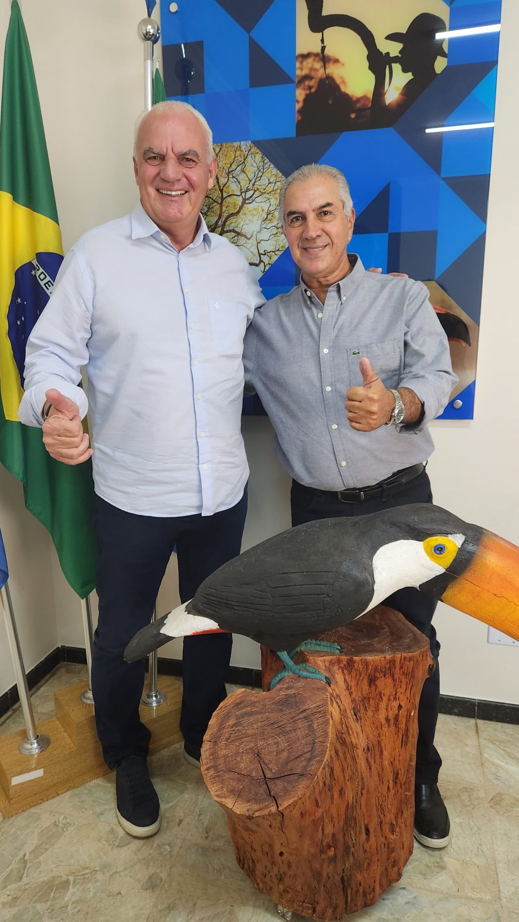 Neco Pagliosa e Reinaldo Azambuja iniciam conversação sobre Eleições 2024